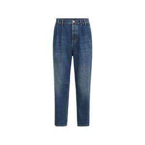 Brunello Cucinelli Blue Denim - Loose-Fit Jeans Men